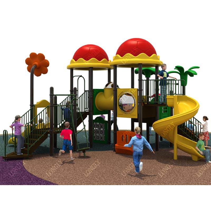 Kids Education Park - 高品質の子供用プラスチック製滑り台、屋外遊園地、遊園地設備、庭、住宅、学校向け