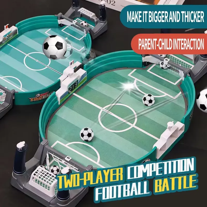 Kids Education Table - 大型フーズボールテーブル教育用ゲームおもちゃダブルバトル親子インタラクティブサッカーテーブルトッププレイセット家族で楽しめる