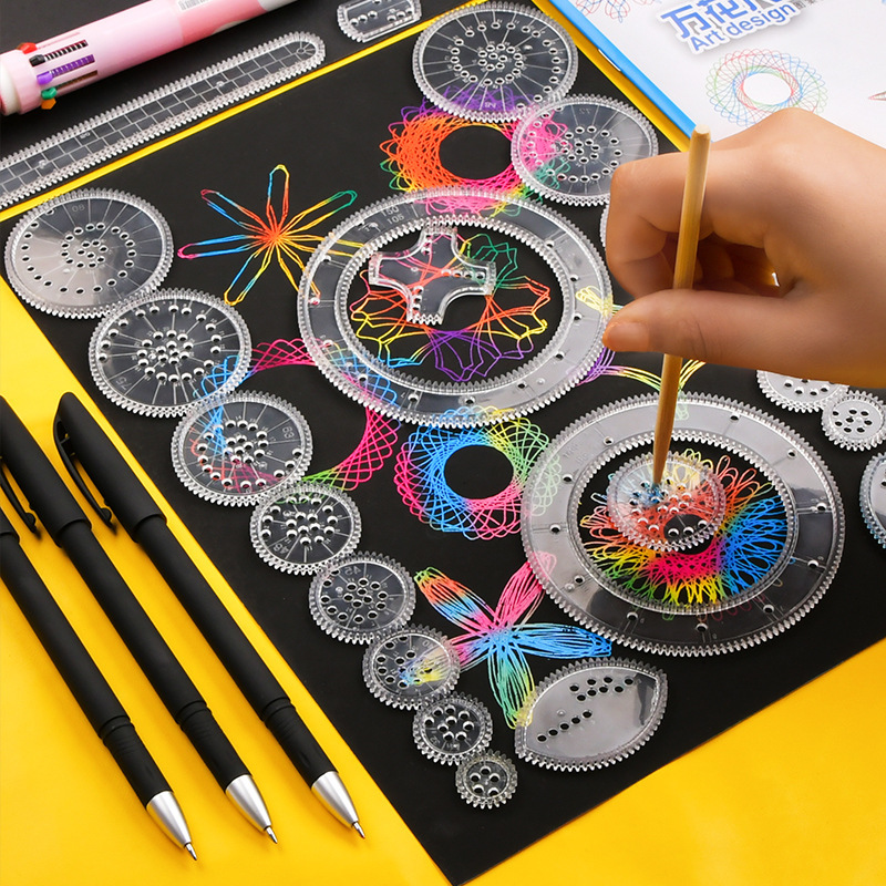 Kids Education Template - 教育用マジックフラワーラーラー – 子供向けの形を変える描画と絵画テンプレート、楽しい学習ツール、完璧なホリデーギフト