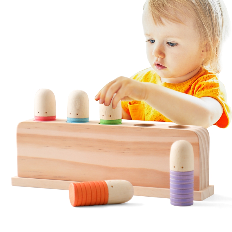 Kids Educational Songs - 子供のための木製の顔の認識のおもちゃ,さまざまな色のトレーニング,認識と調整の組み合わせ,赤ちゃんのおもちゃ
