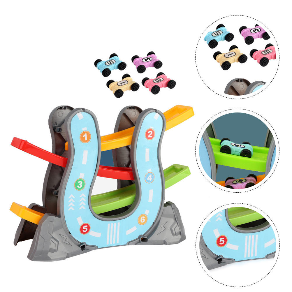 Kids Early Education - 1セット トラックカー グライディング教育玩具 インタラクティブ キッズ 親子ゲーム