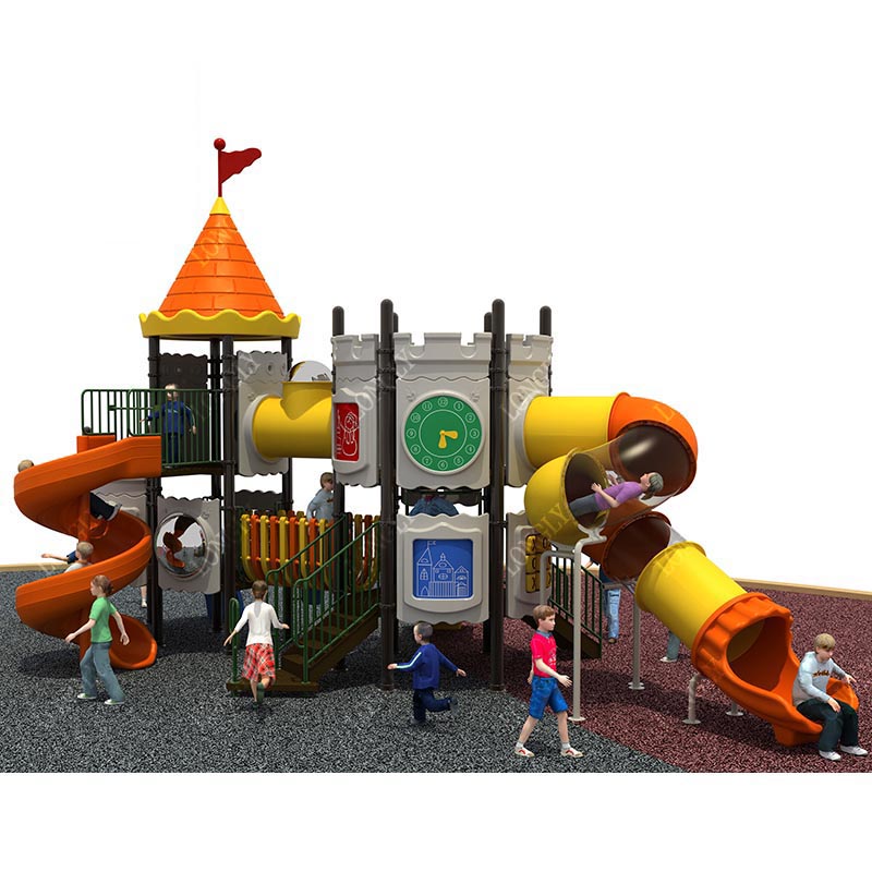 Kids Education Park - 城型キッズスライド 屋外遊園地・遊園地・庭・学校・住宅地向け LLDPEプラスチック製教育遊具