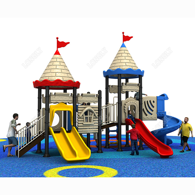 Kids Education Park - 最高品質の屋外遊具 キッズキャッスルテーマ遊園地スライド LLDPEプラスチック製 ガーデン・学校教育用