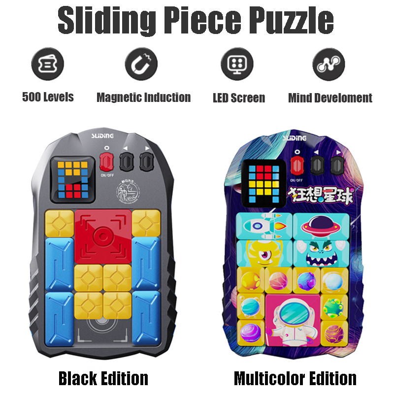 Kids Education Questions - 超huarong-スライドピースの置物,500レベルのプラットフォーム,すべての年齢の学習,子供のためのスマートセンサーゲーム