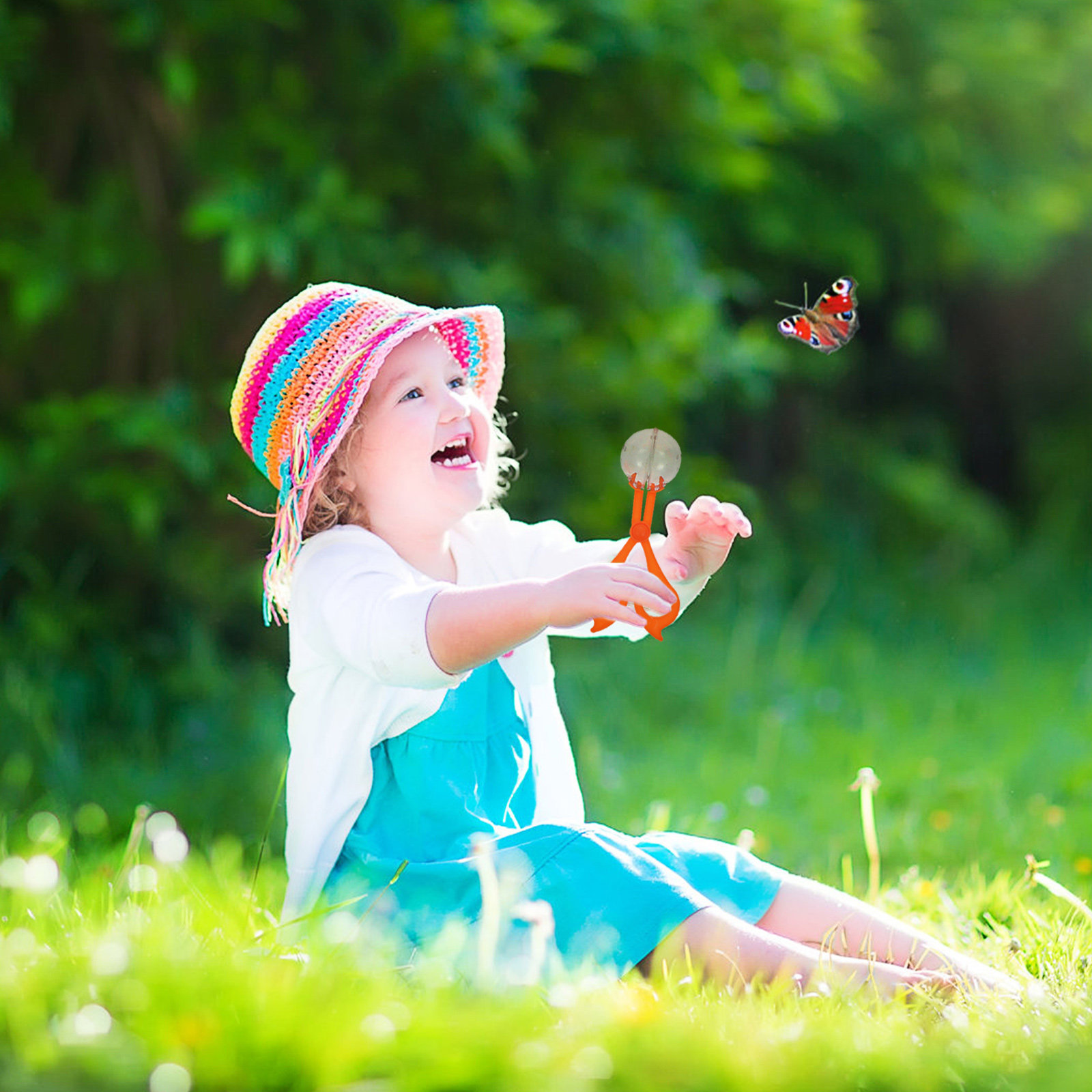 Kids Outdoor Education - 2セットの昆虫キャッチャー高品質プラスチック屋外捕獲クリップリリース教育科学探検ツール子供用