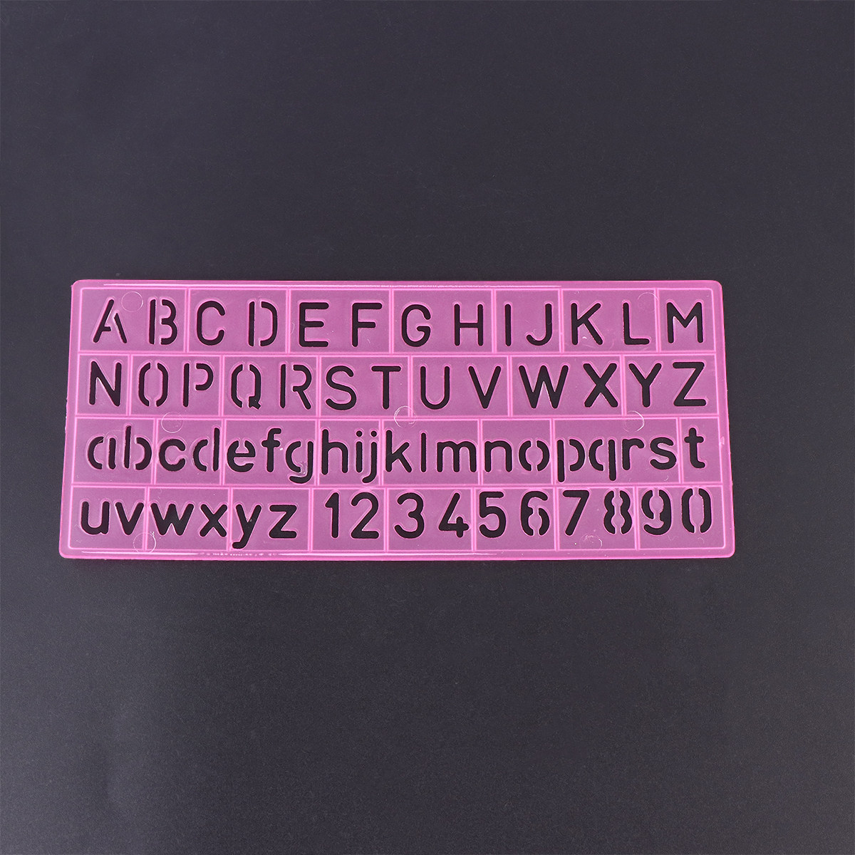 Kids Education Template - 4 個のプラスチック落書き定規アルファベット数字記号テンプレート子供用描画絵画学習創造芸術教育