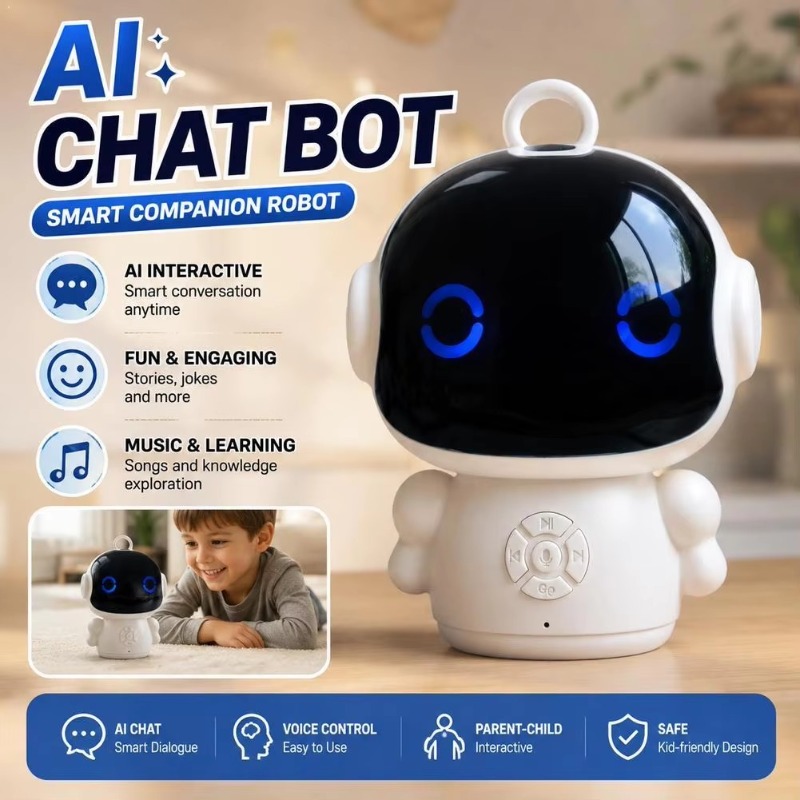 Kids Early Education - スマートAIロボットおもちゃ WiFiインタラクティブ教育学習マシン 音声制御 音声認識 幼児教育ギフト 子供向け