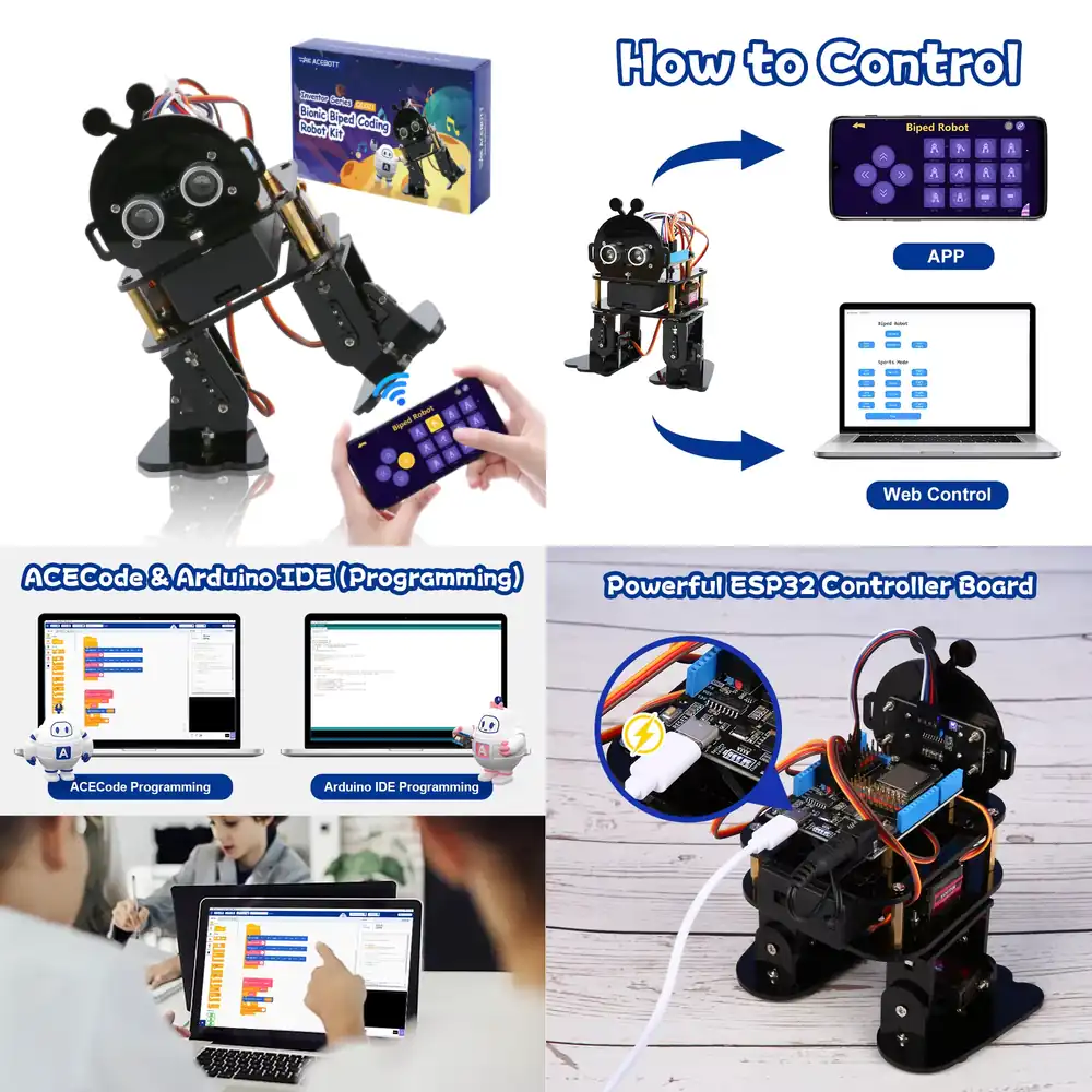 Kids Education School - スマートキッズプレ小学校DIYコーディングセットSTEM教育玩具子供向けバイペッドスターターロボティクスキット対応