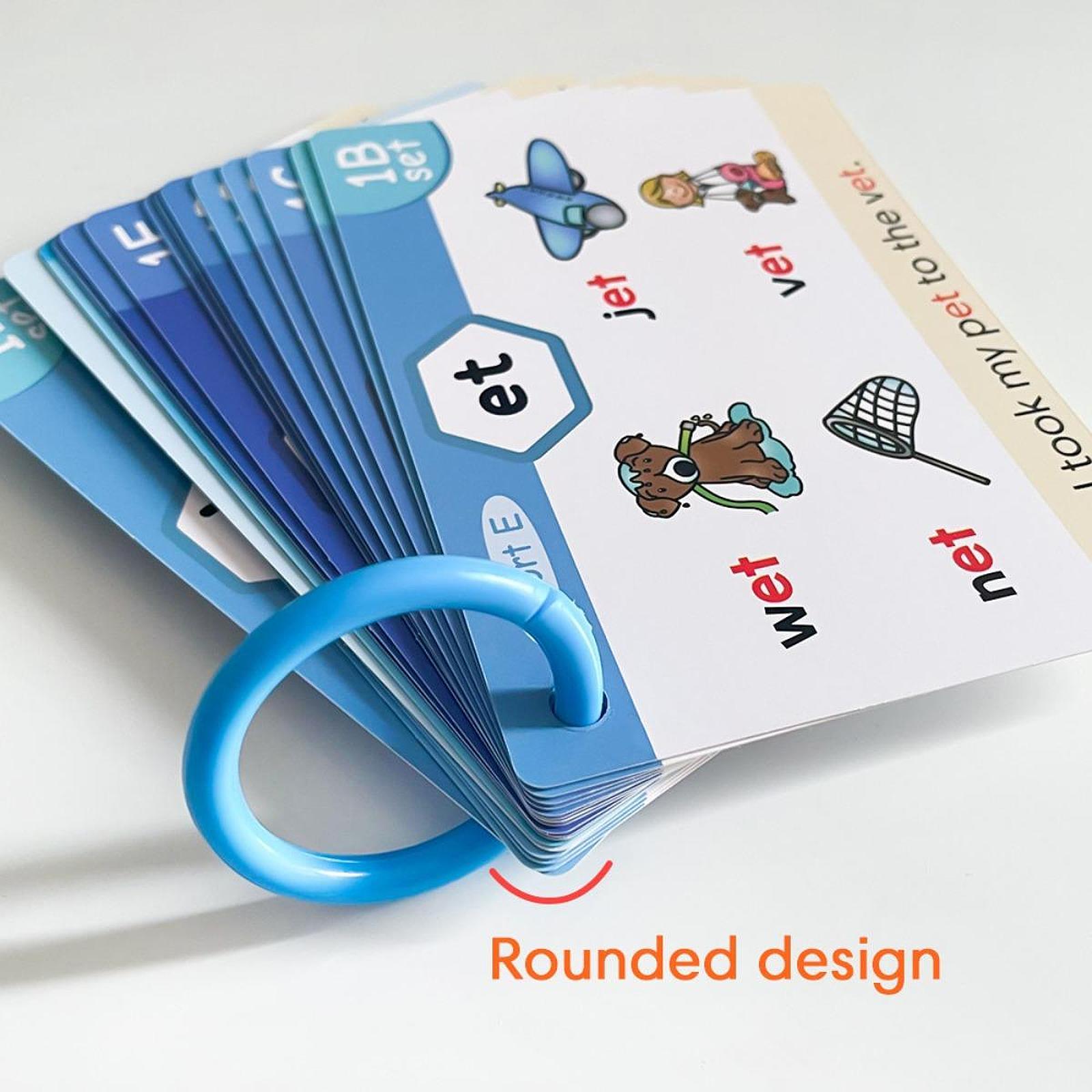 Phonics Card Game - フォニックスフラッシュカード 読み方を学ぶ 楽しい学習アクティビティ 知育玩具 小学生 幼児向け