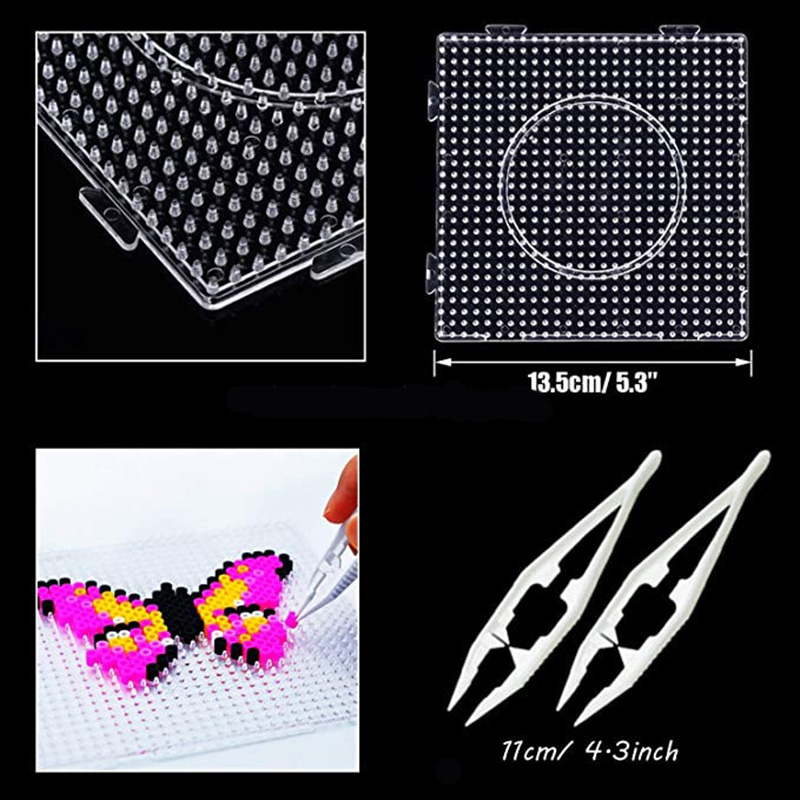 Kids Education Template - 2.6 ミリメートルハマビーズテンプレート DIY パーラースクエアペグボードヒューズビーズツール教育タングラムジグソーパズルテンプレート子供のおもちゃ