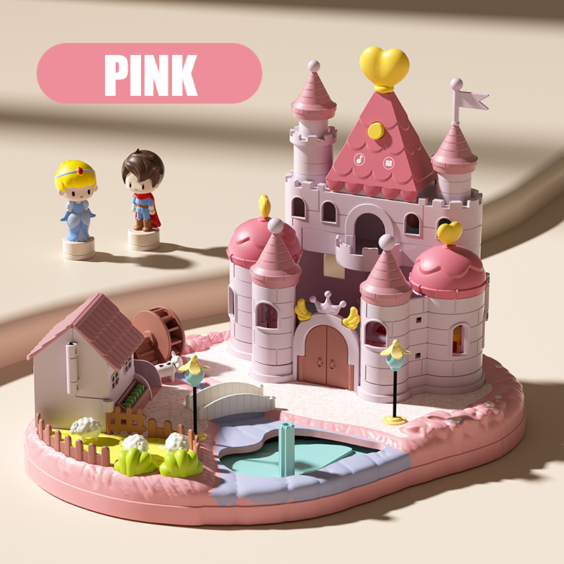 Kids Education Room - プレイハウスセットプリンセスドリームキャッスル磁気ビルディングモデル子供ギフト教育女の子のおもちゃ親子インタラクションキャッスル