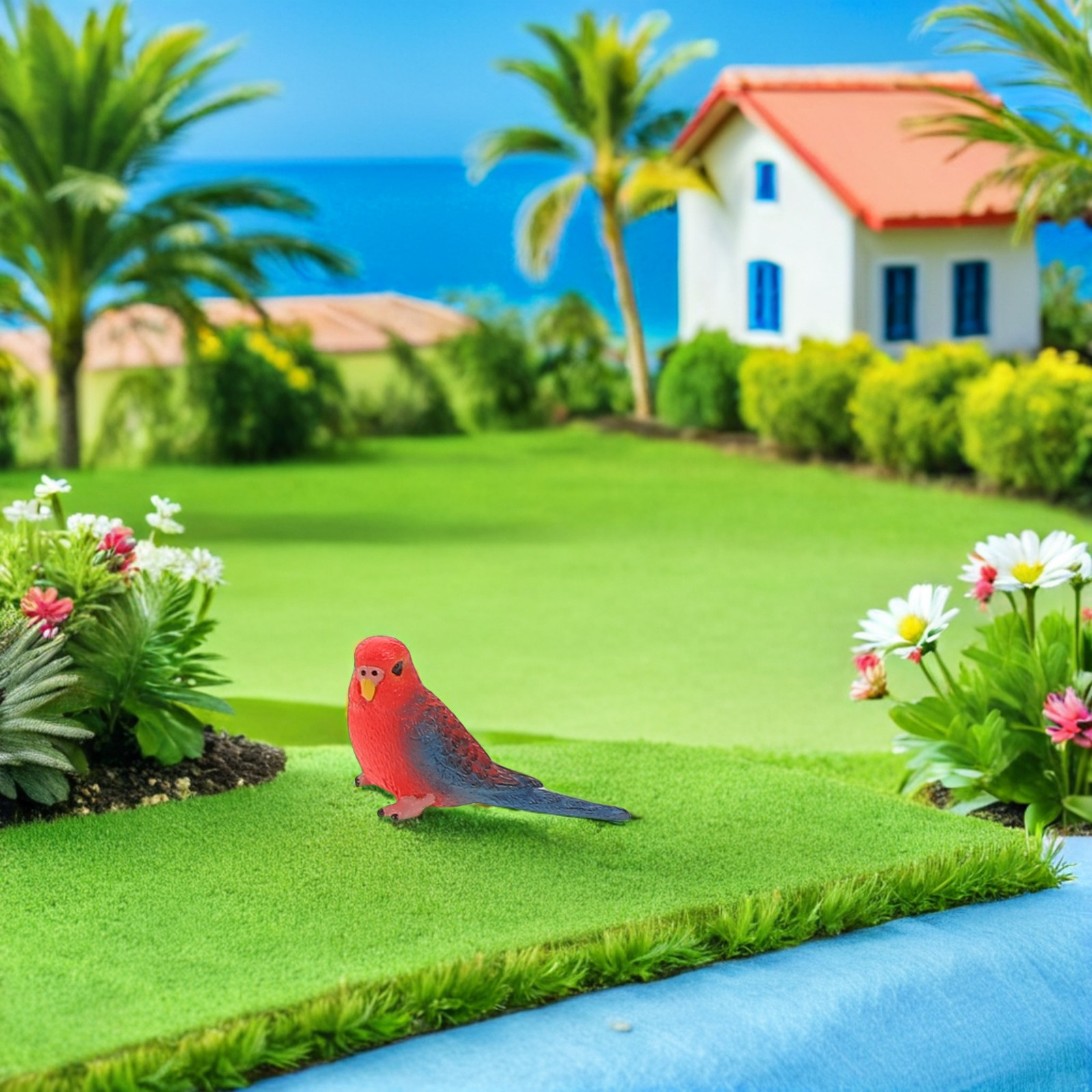 6個入り人工リアルなインコの模型、装飾用、子供部屋の教育学習 - Kids Education Room のレビューと価格