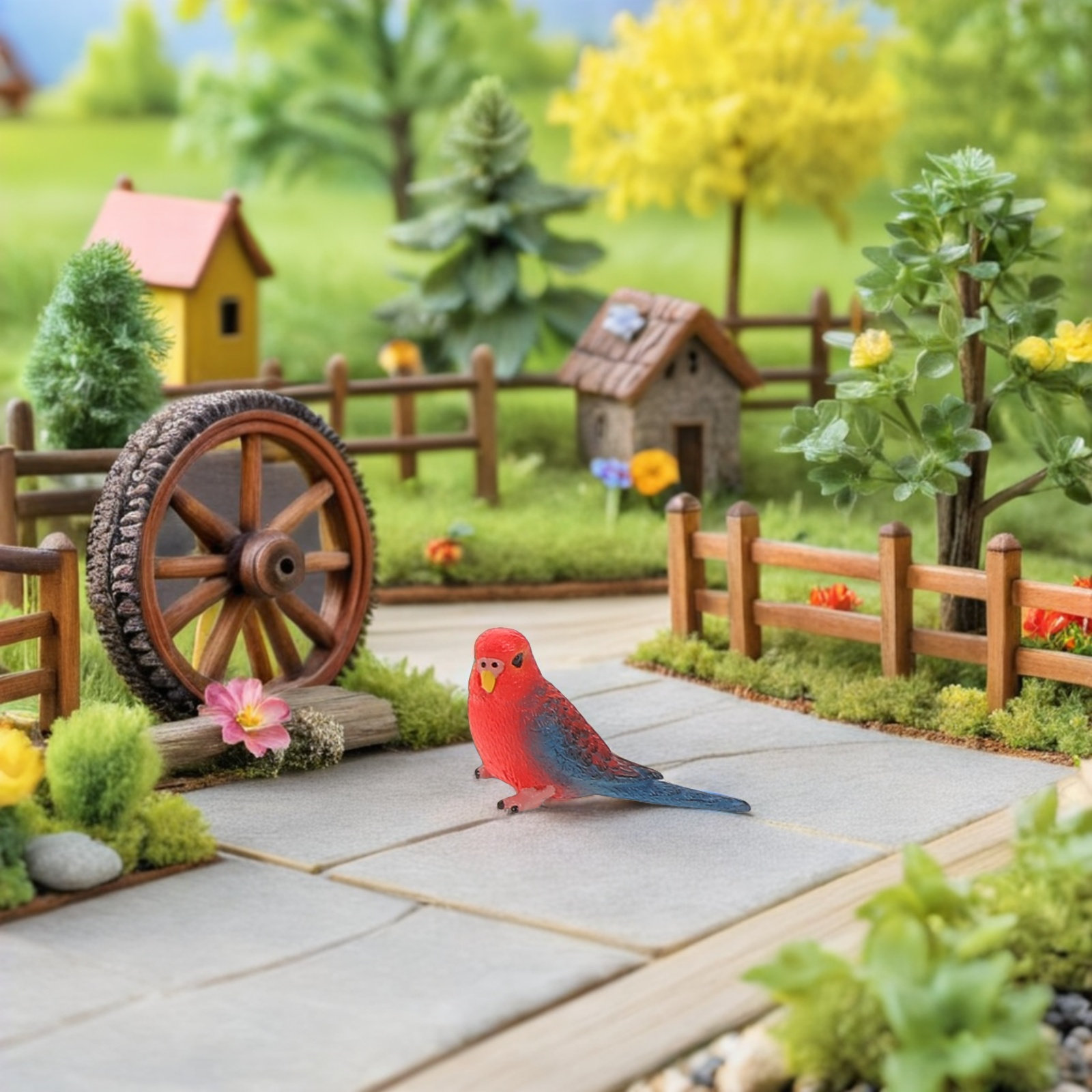 6個入り人工リアルなインコの模型、装飾用、子供部屋の教育学習 - Kids Education Room のレビューと価格