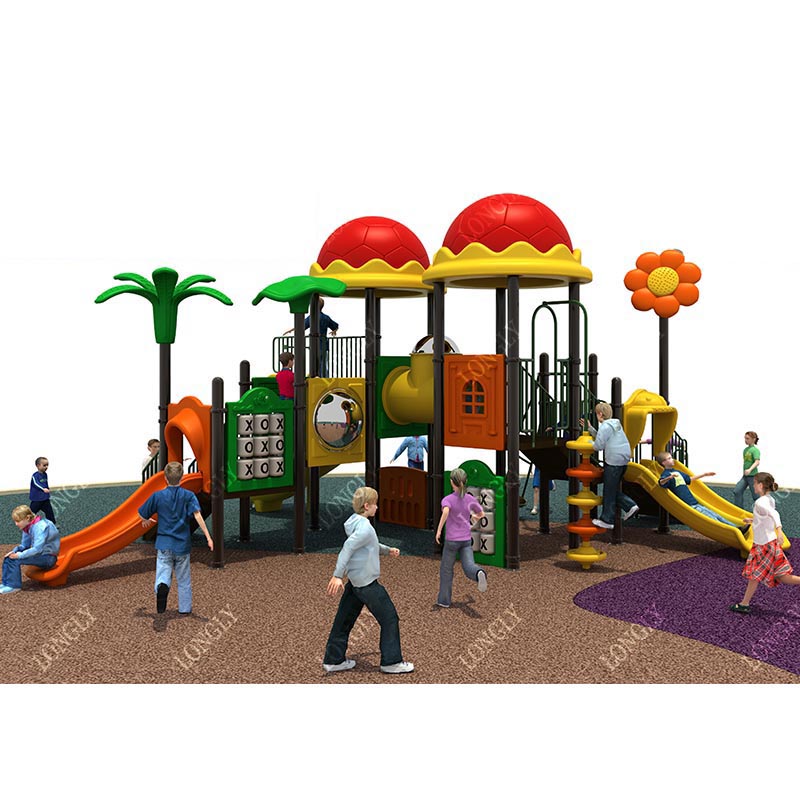 高品質の子供用プラスチック製滑り台、屋外遊園地、遊園地設備、 - Kids Education Park のレビューと価格