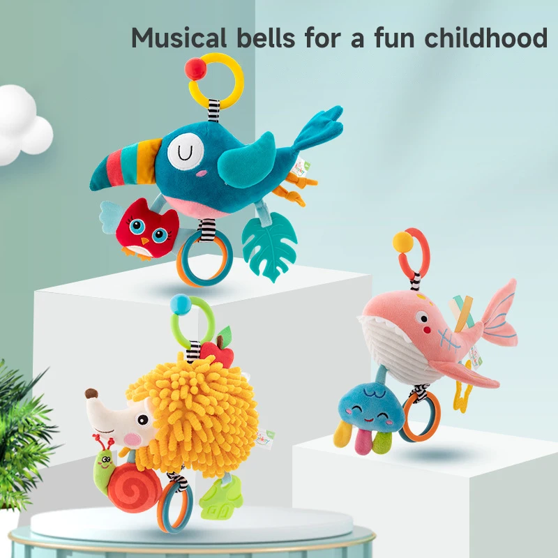 0-6-12ヶ月新生児用ソフトぬいぐるみ動物玩具、ベビーカー - Kids Educational Songs のレビューと価格