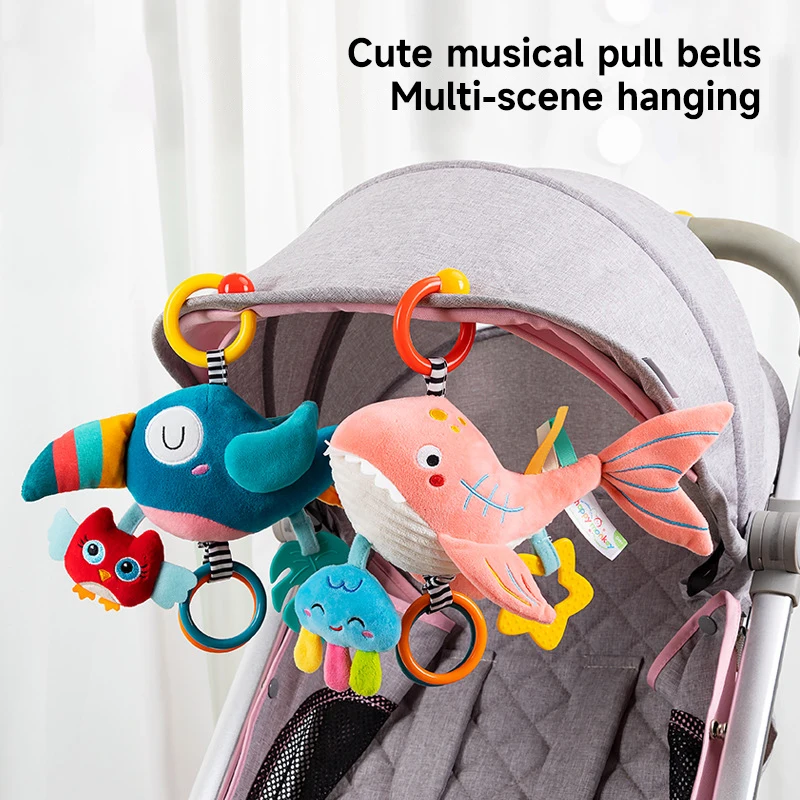 0-6-12ヶ月新生児用ソフトぬいぐるみ動物玩具、ベビーカー - Kids Educational Songs のレビューと価格