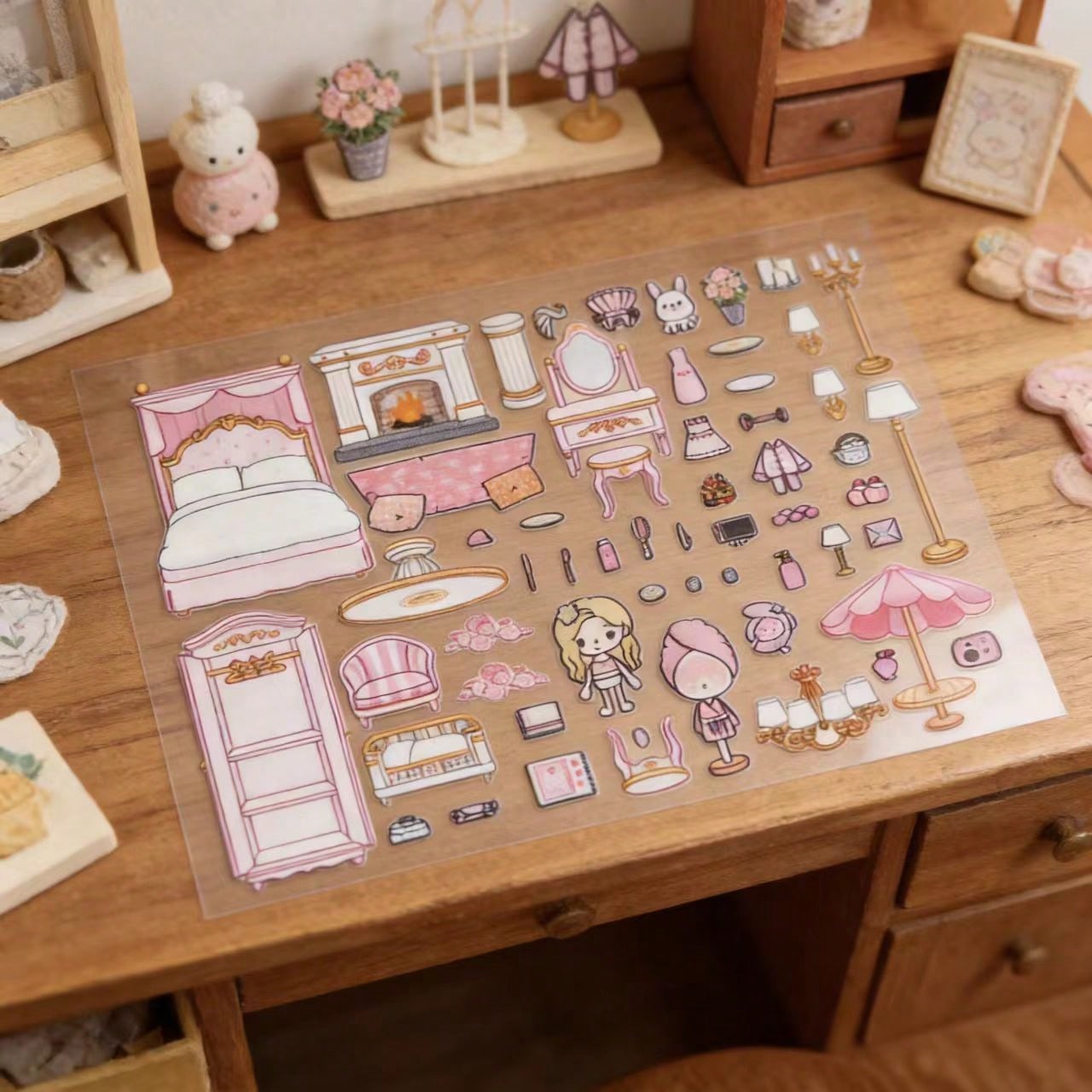 ピンクの桜の木ホテルの部屋DIYキッズクラフトステッカーキッ - Kids Education Room のレビューと価格