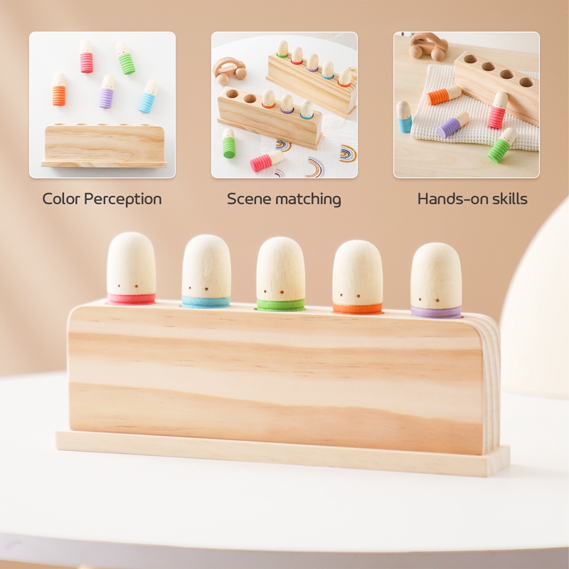 子供のための木製の顔の認識のおもちゃ,さまざまな色のトレーニ - Kids Educational Songs のレビューと価格