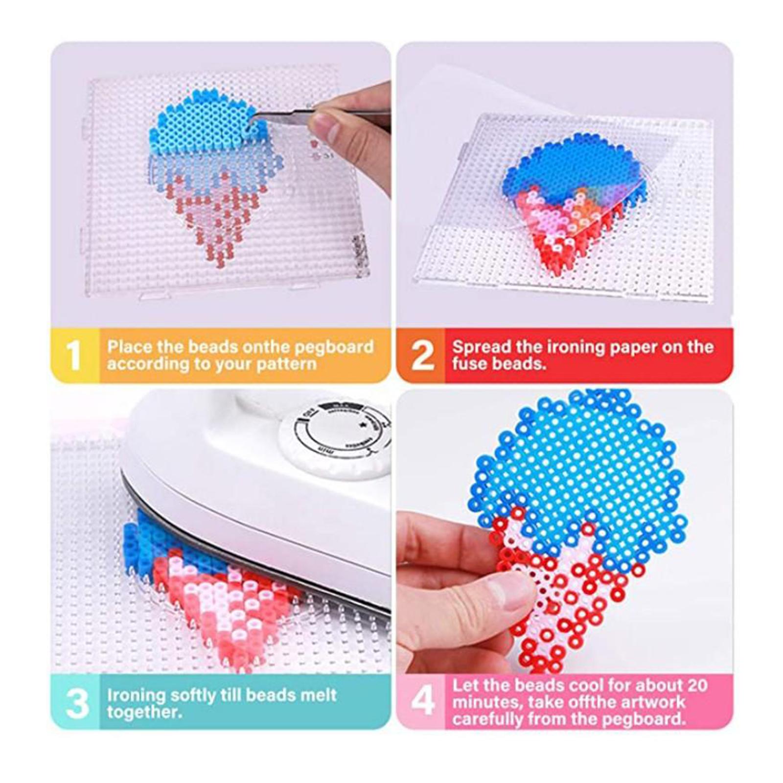 5mm フューズビーズパズル ペグボードパターン DIY お - Kids Education Template のレビューと価格