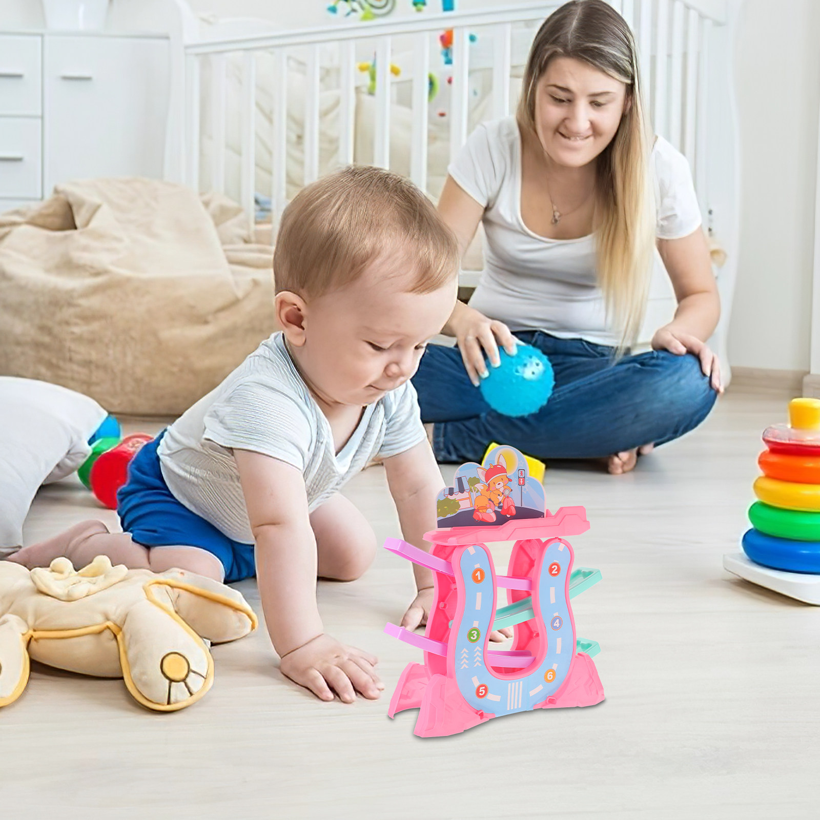 1セット トラックカー グライディング教育玩具 インタラクテ - Kids Early Education のレビューと価格