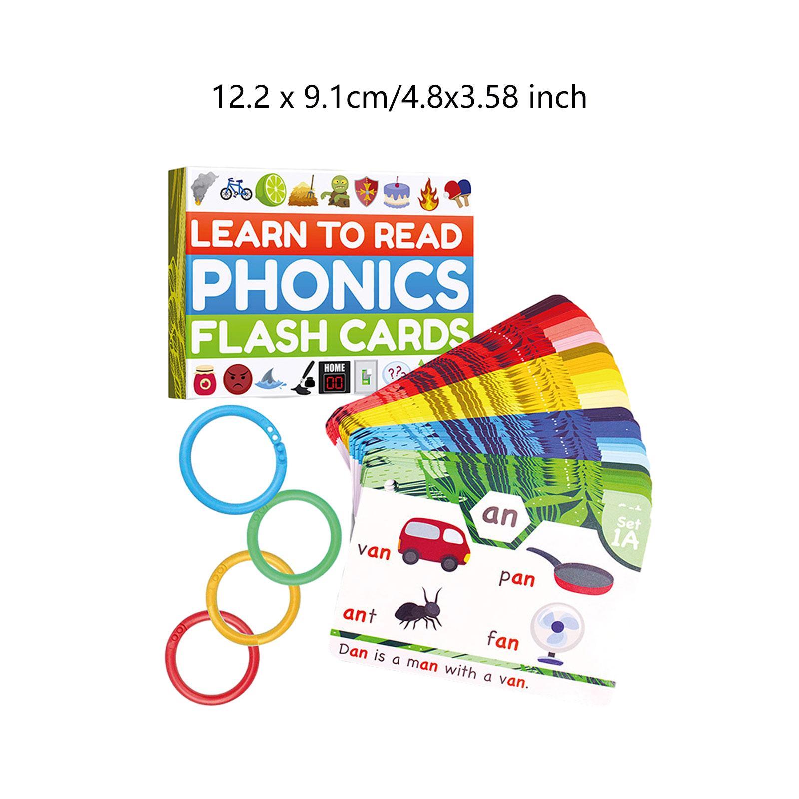 フォニックスゲーム視覚語彙フラッシュカード、未就学児、幼稚園 - Phonics Card Game のレビューと価格