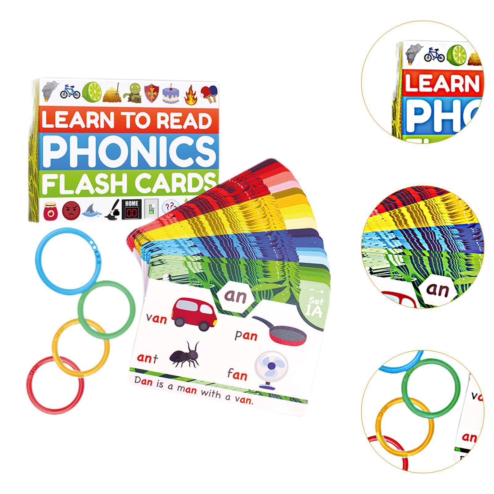 フォニックスゲーム視覚語彙フラッシュカード、未就学児、幼稚園 - Phonics Card Game のレビューと価格