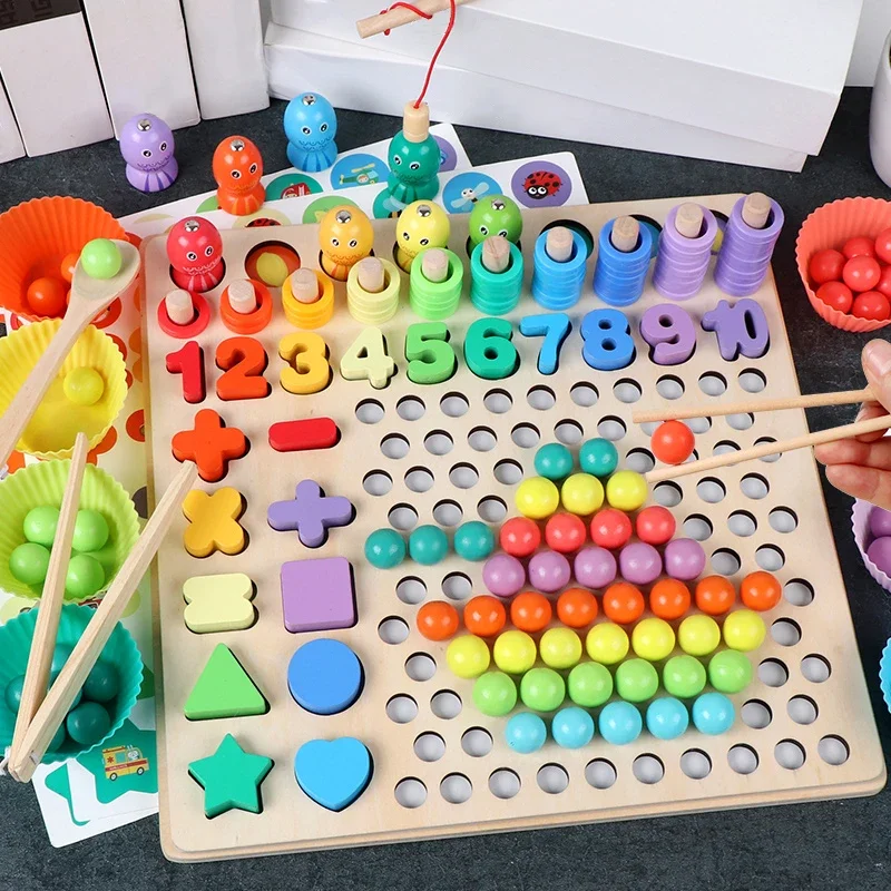 子供向け教育玩具 モンテッソーリ木製パズルボード 数学ゲーム - Kids Early Education のレビューと価格