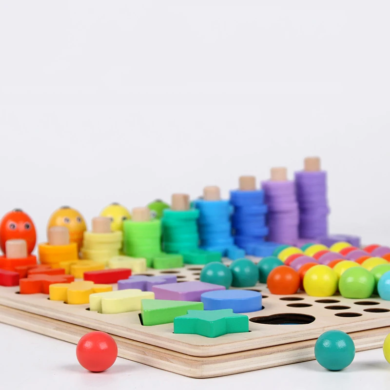 子供向け教育玩具 モンテッソーリ木製パズルボード 数学ゲーム - Kids Early Education のレビューと価格