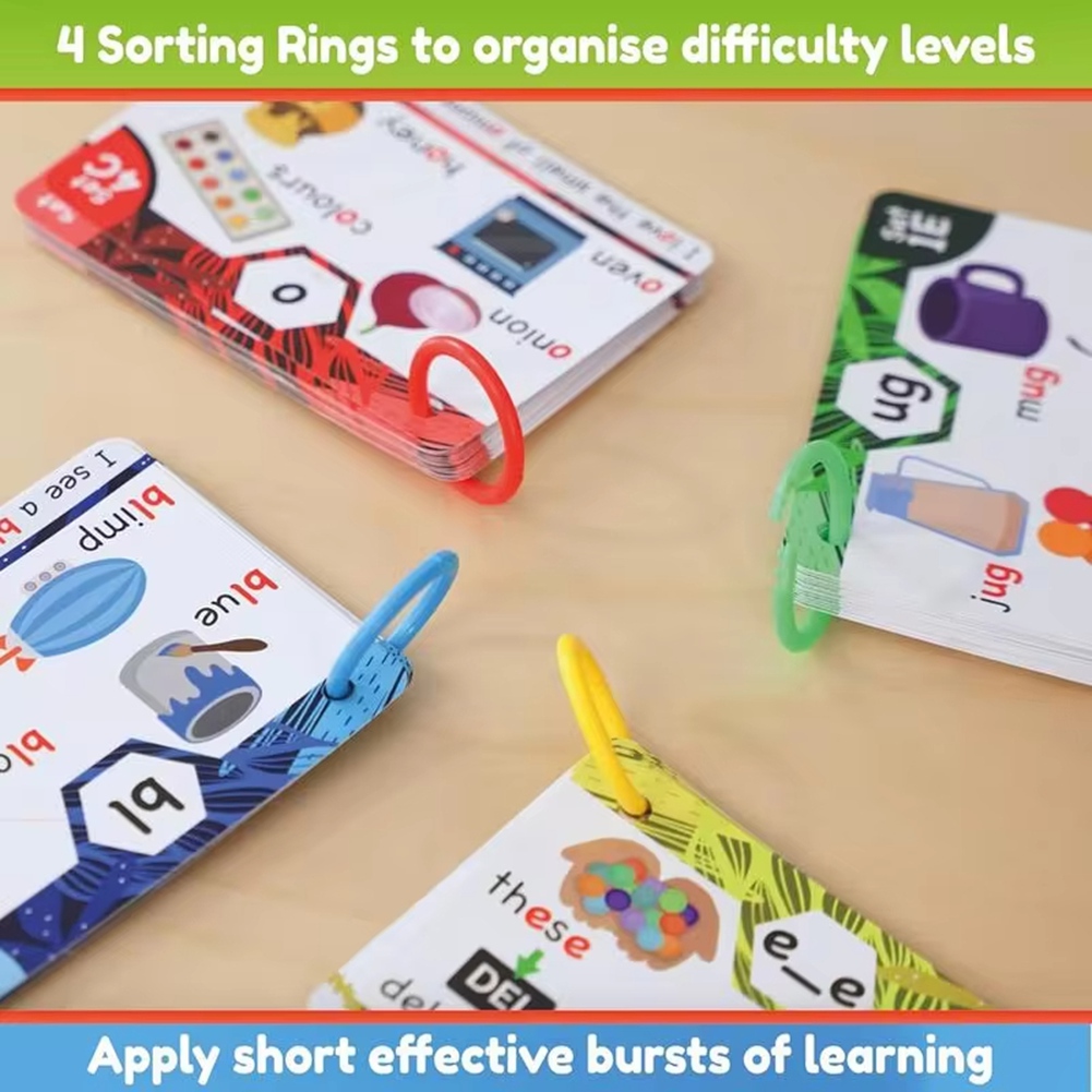 ROSQ フォニックス サイト ワード フラッシュ カード  - Phonics Card Game のレビューと価格