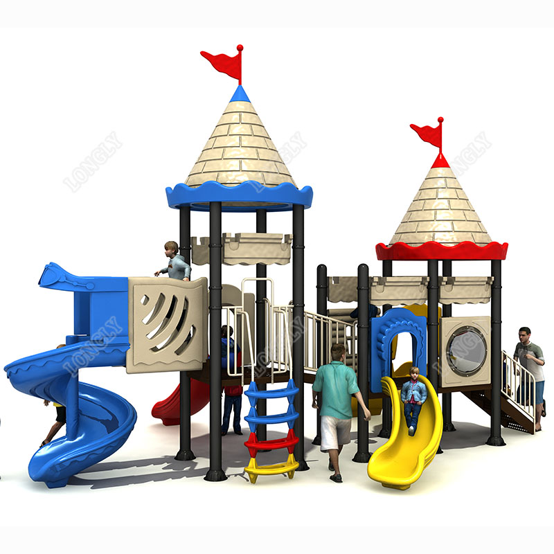 最高品質の屋外遊具 キッズキャッスルテーマ遊園地スライド L - Kids Education Park のレビューと価格
