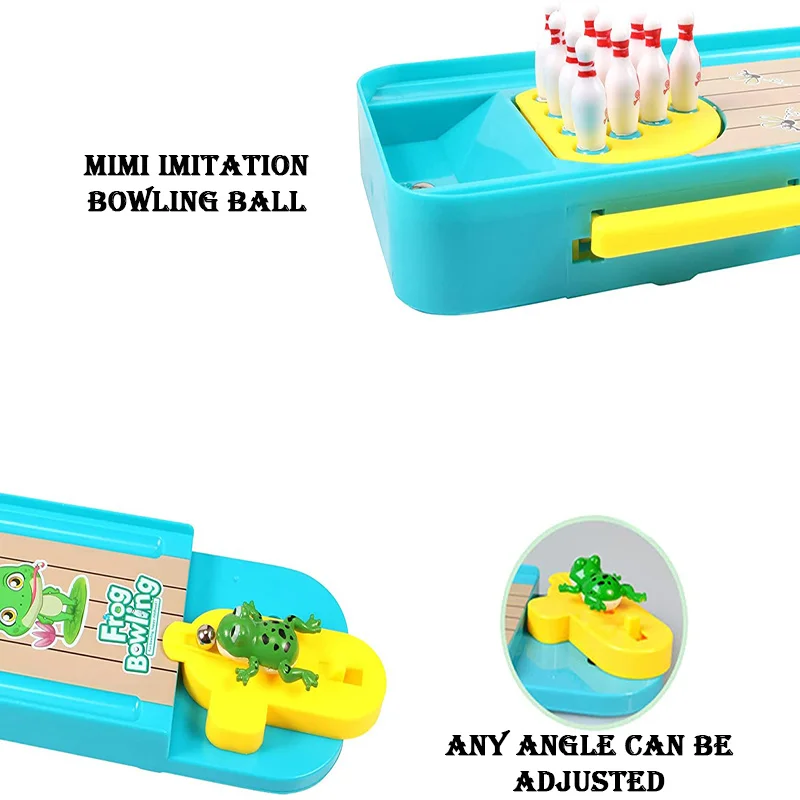 カエルボウリング子供用おもちゃパーティーテーブルインタラクテ - Kids Education Table のレビューと価格