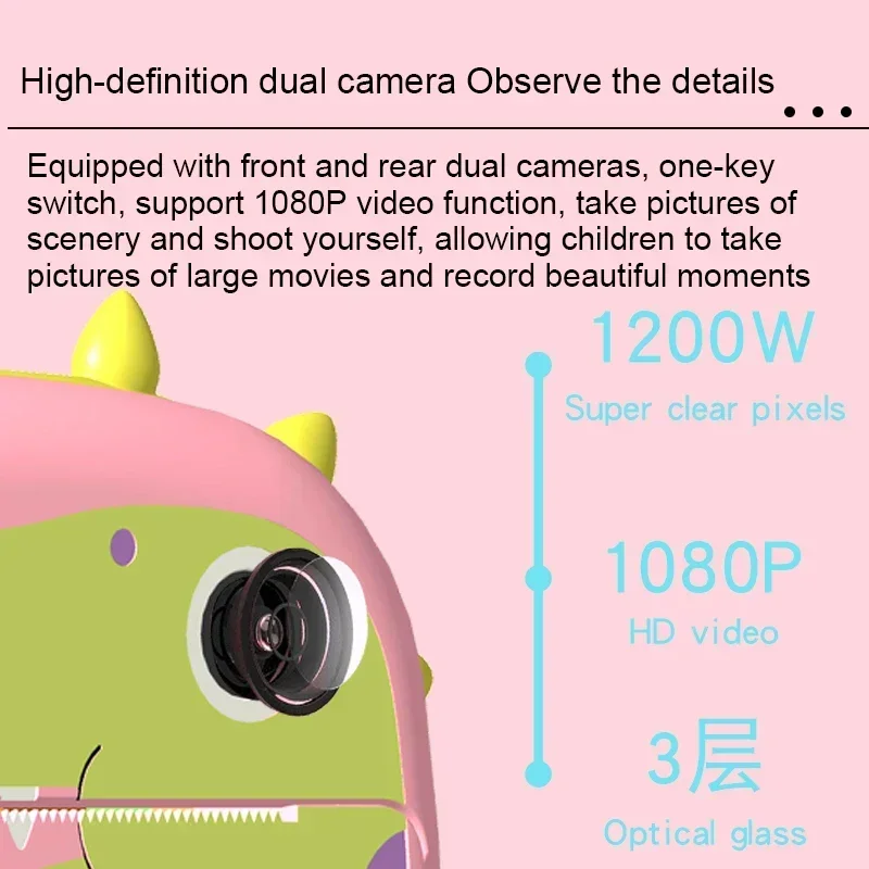 子供用デジタルカメラ 2.4インチ ミニポータブルインスタン - Kids Education Yes のレビューと価格