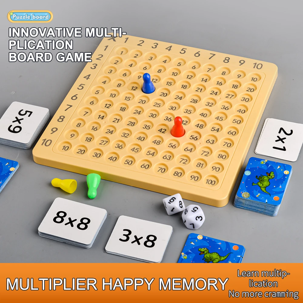 掛け算ボードゲーム子供向け教育玩具子供用テーブル就学前数学算 - Kids Education Table のレビューと価格