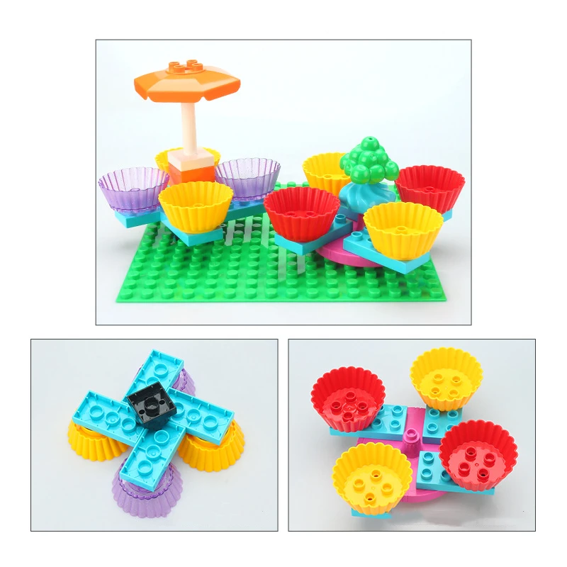 ビッグビルディングブロック互換性スライドスイングシーソー公園 - Kids Education Park のレビューと価格