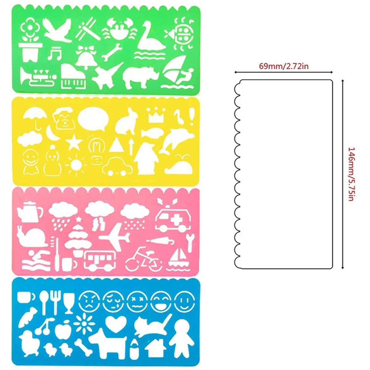 幾何学スピログラフ描画ステンシルセット絵画テンプレート定規ア - Kids Education Template のレビューと価格