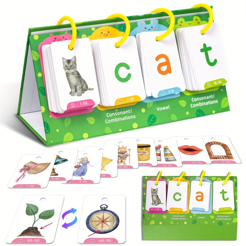 AotBlcer 129枚単語構築ゲーム - 3～6歳向けフ - Phonics Card Game のレビューと価格