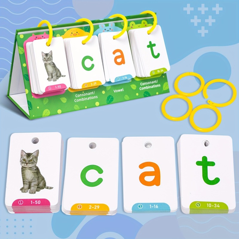 AotBlcer 129枚単語構築ゲーム - 3～6歳向けフ - Phonics Card Game のレビューと価格