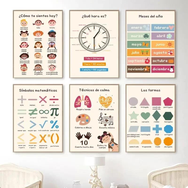 ボヘミアンスタイルのウォールアート、数字とアルファベット学習 - Kids Education Alphabet Numbers のレビューと価格