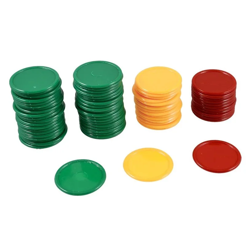 ポーカーチップ 3.2 センチメートル 3 色プラスチックチ - Kids Education Room のレビューと価格
