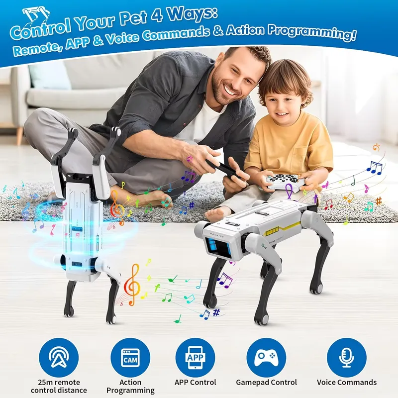 スマートロボット犬インタラクティブSTEM玩具音声制御30ア - Kids Education App Free のレビューと価格