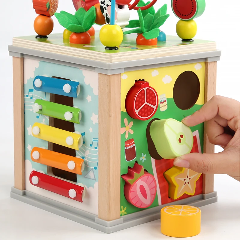 モンテッソーリ木製子供用おもちゃ多機能ビーズ宝箱就学前幼児用 - Kids Early Education のレビューと価格