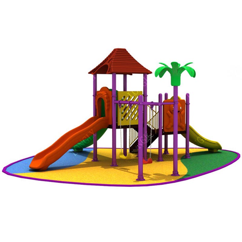 スタイリッシュなプラスチック製商業用屋外滑り台、子供用、庭、 - Kids Education Park のレビューと価格