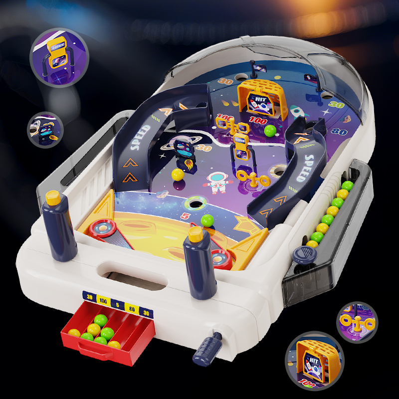 スペースピンボールテーブルゲームインタラクティブファミリーお - Kids Education Table のレビューと価格
