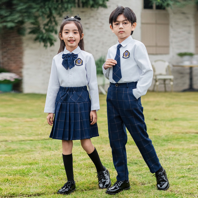子供英国チェック柄ベストシャツスーツパンツ女の子チョッキブラ - Kids Education School のレビューと価格