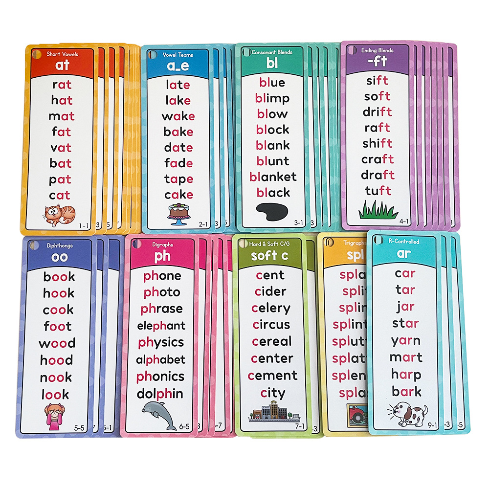 ポータブル英語ナチュラルスペルフォニックス子供用学習カードモ - Phonics Card Game のレビューと価格