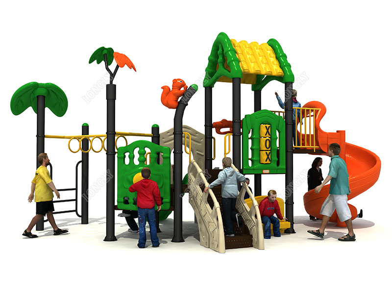 最新の屋外遊具プラスチック製滑り台デザイン、子供向け遊園地施 - Kids Education Park のレビューと価格