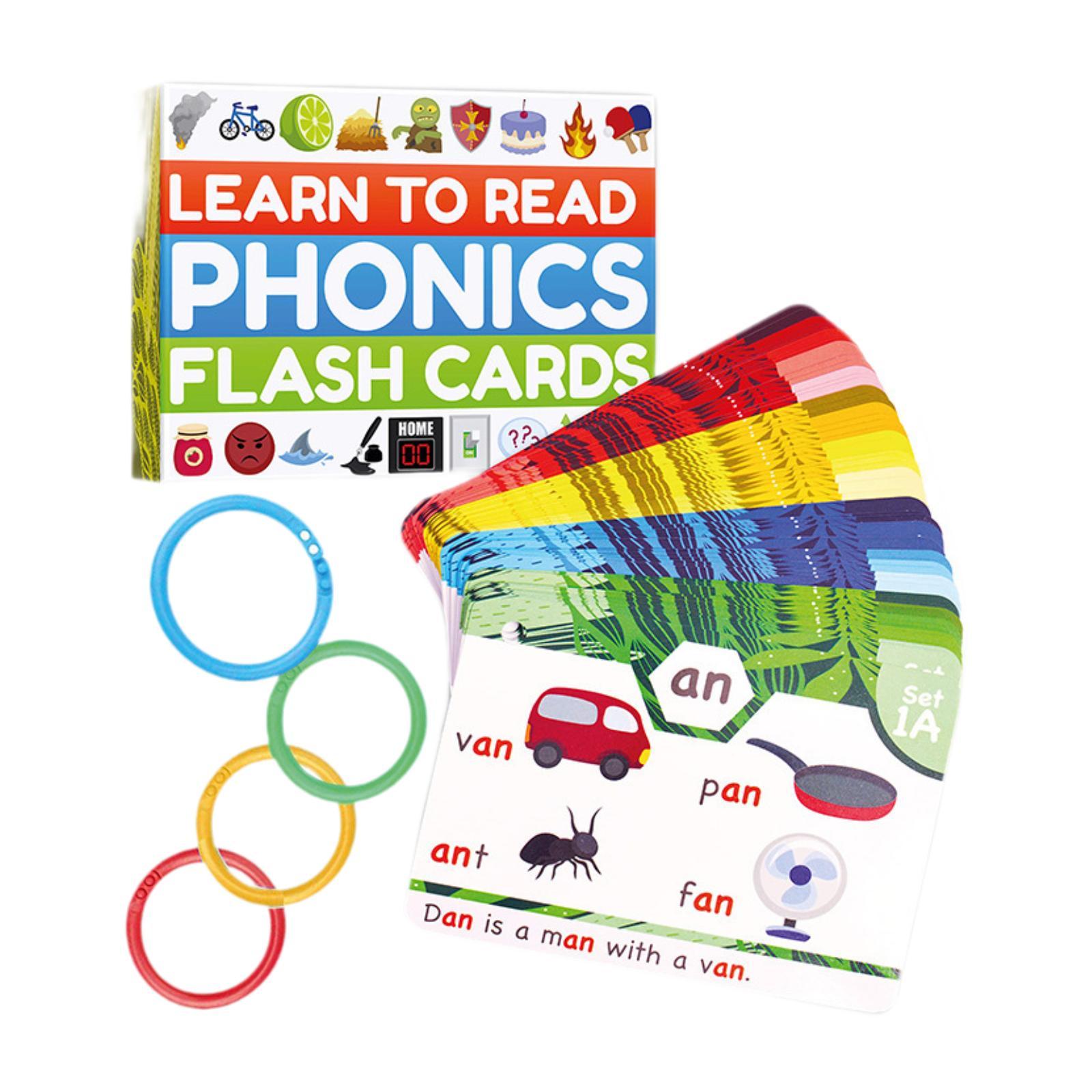 子供向けの単語学習フラッシュカード,フォニックスゲーム,モン - Phonics Card Game のレビューと価格
