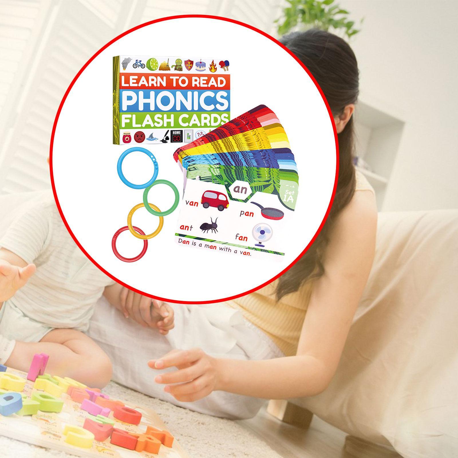 子供向けの単語学習フラッシュカード,フォニックスゲーム,モン - Phonics Card Game のレビューと価格