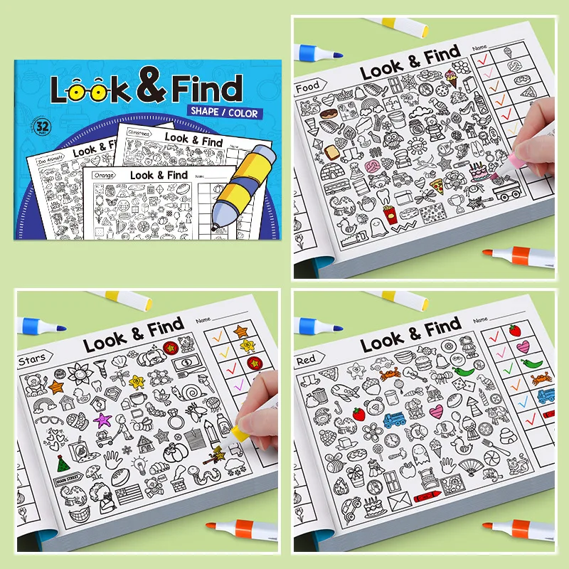 子供向け検索アクティビティブック 子供向け隠された物体の塗り - Kids Education Book のレビューと価格