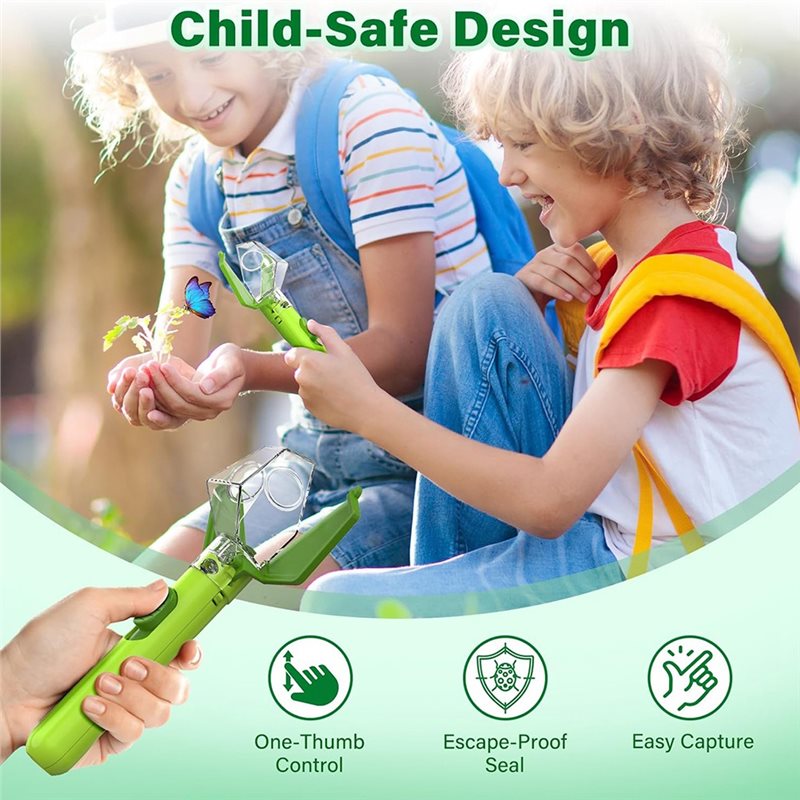 子供用バグキャッチャー - 虫捕りキット、6倍拡大鏡付き - - Kids Outdoor Education のレビューと価格